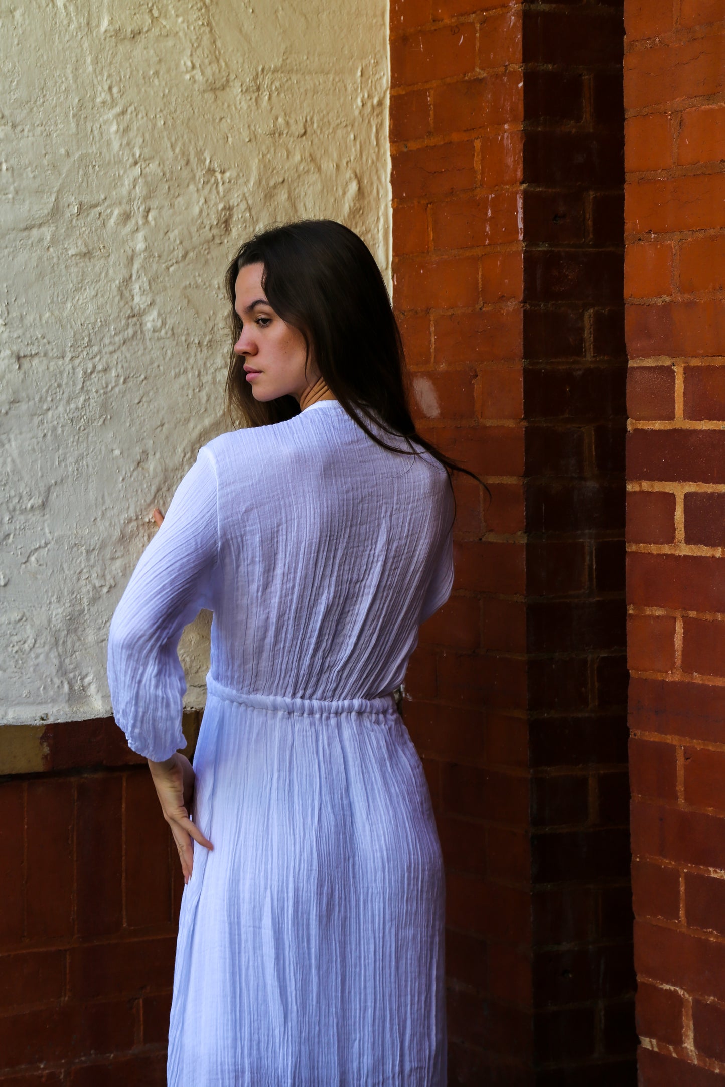 Freya Cotton Dress White