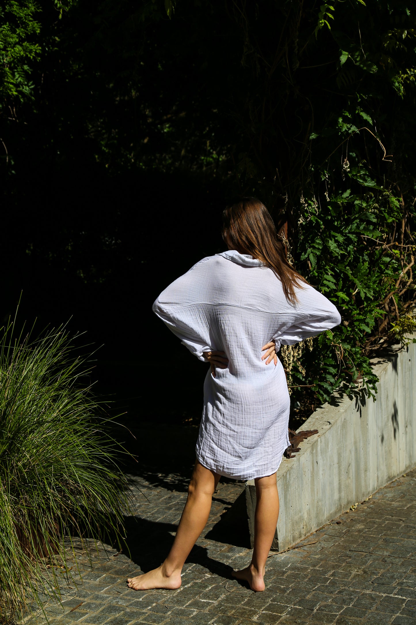 Palma Shirt Dress White