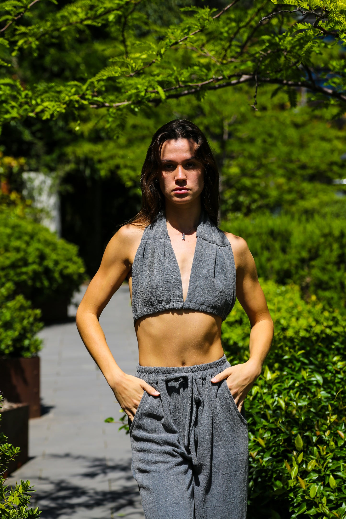 Dubai Linen Set Anthracite