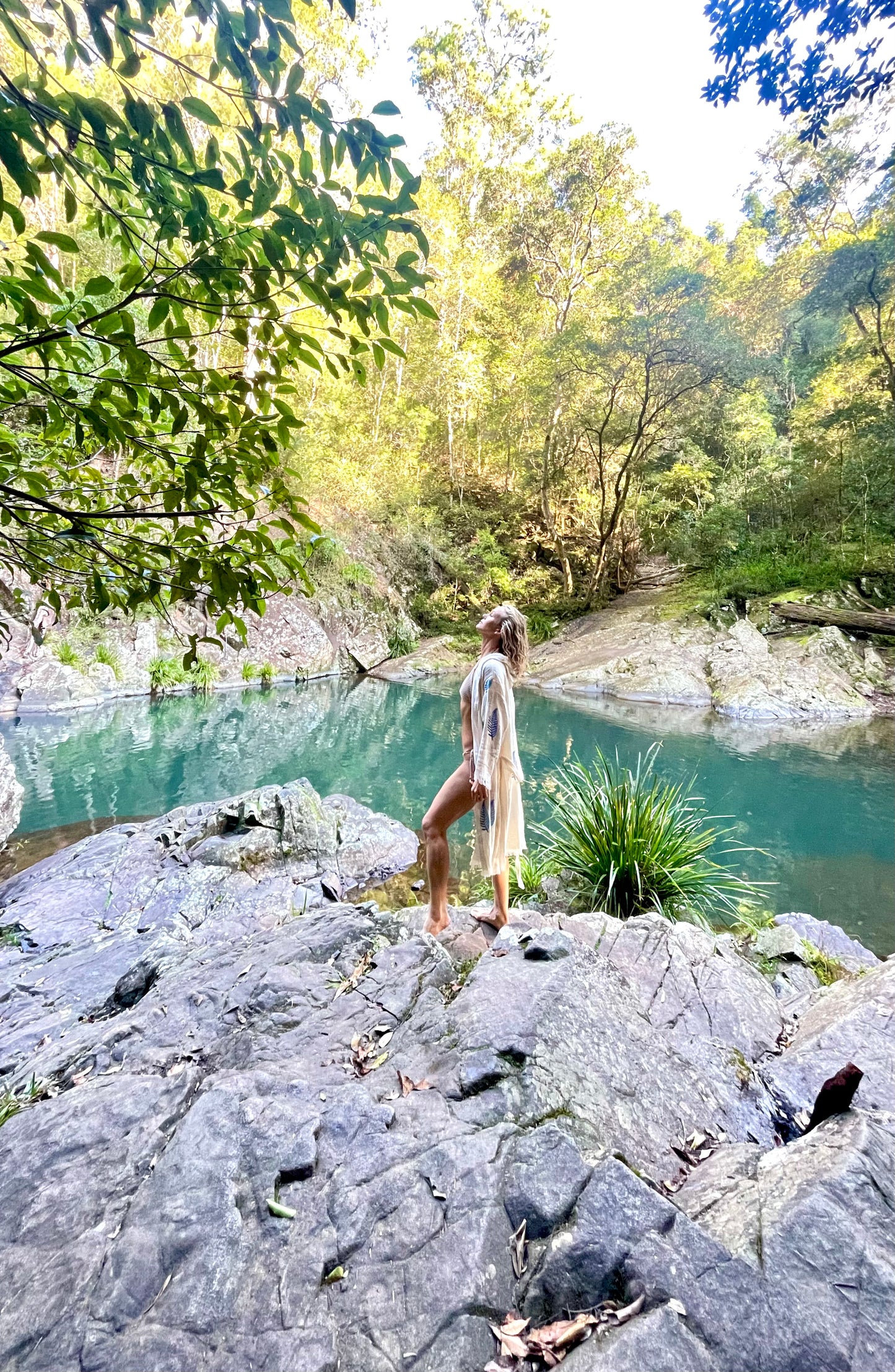 Muslin Set 'Blue Leaf'