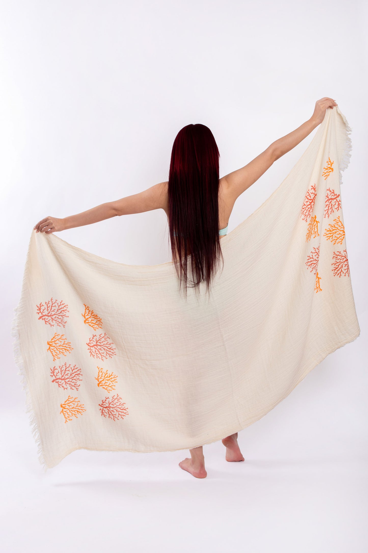 Organic Loincloth 'Orange/Red Coral’