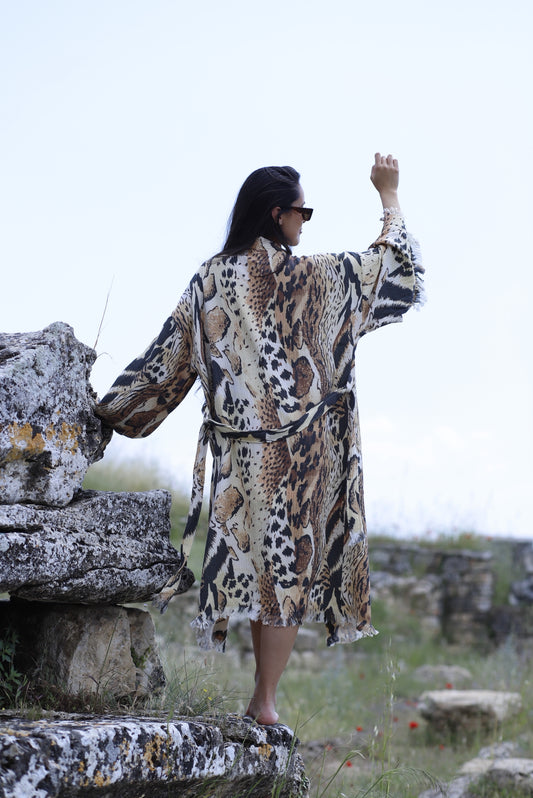 Leopard Robe
