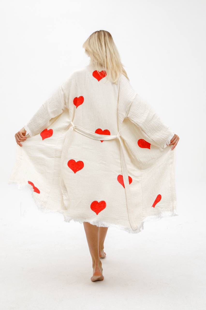 Cozy Heart Robe