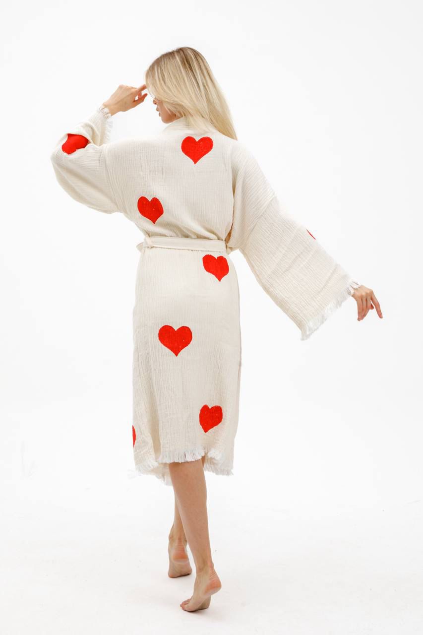 Cozy Heart Robe