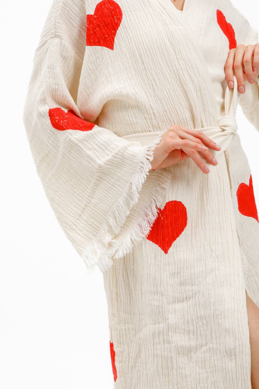 Cozy Heart Robe