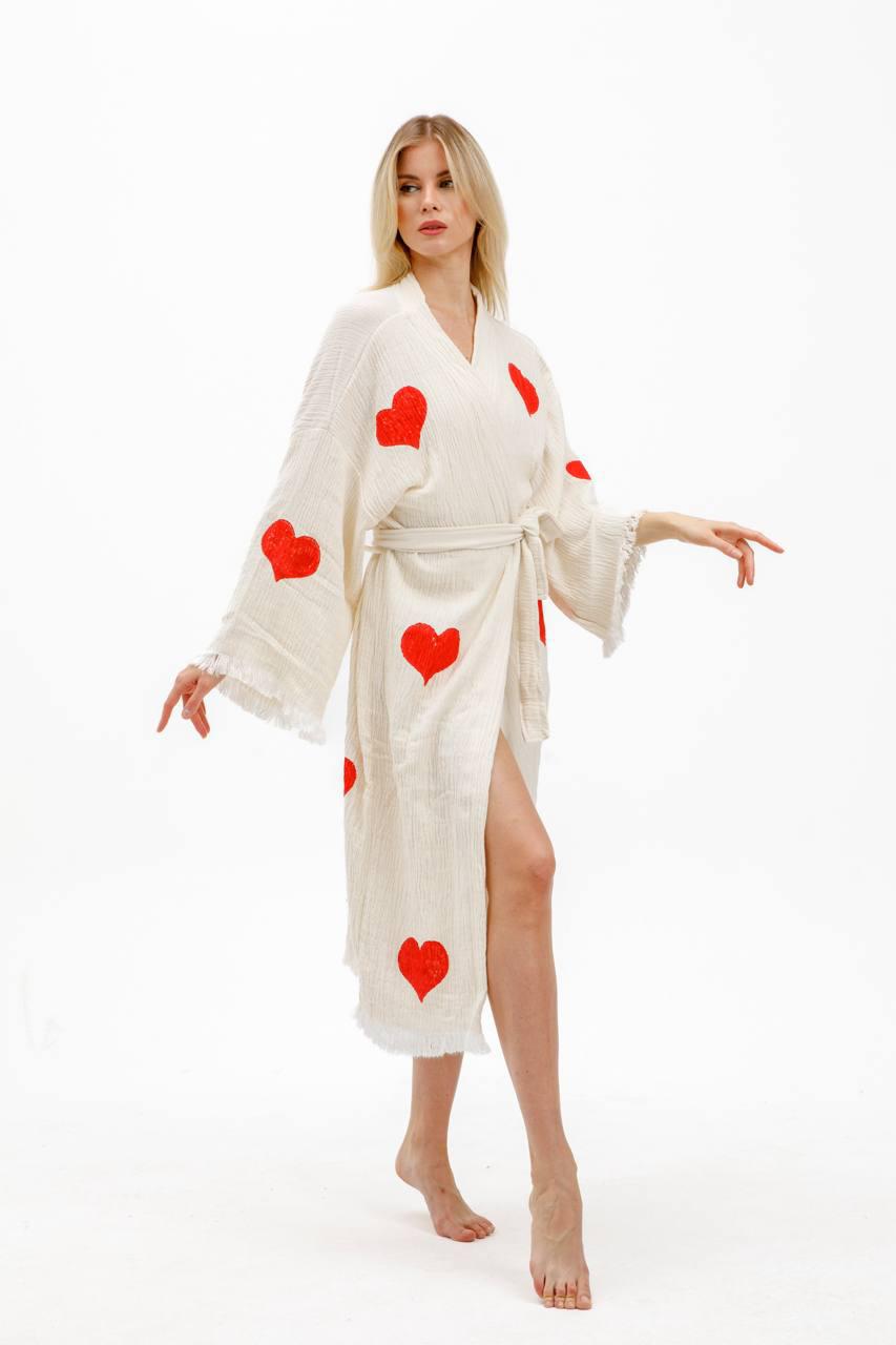 Cozy Heart Robe